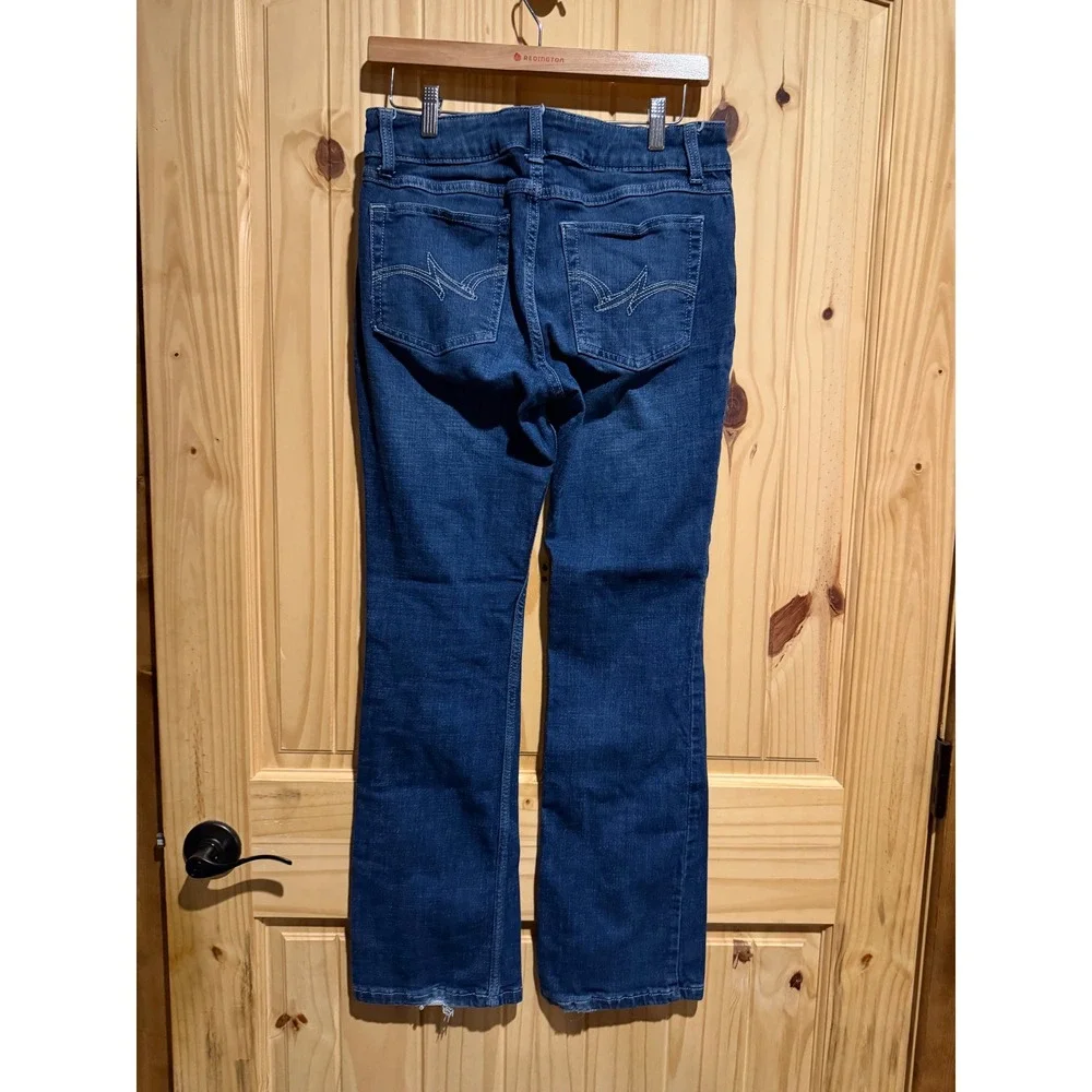 Wrangler‎ Bootcut Jeans Womens 9x32 Blue Denim Mid Rise 1009MWZDO Stretch